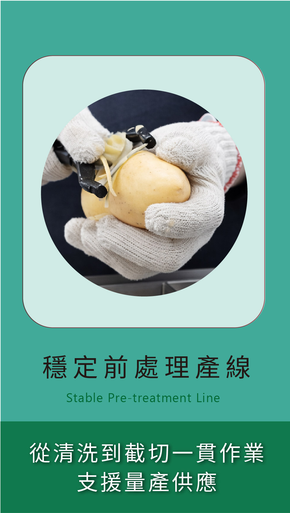 穩定前處理產線